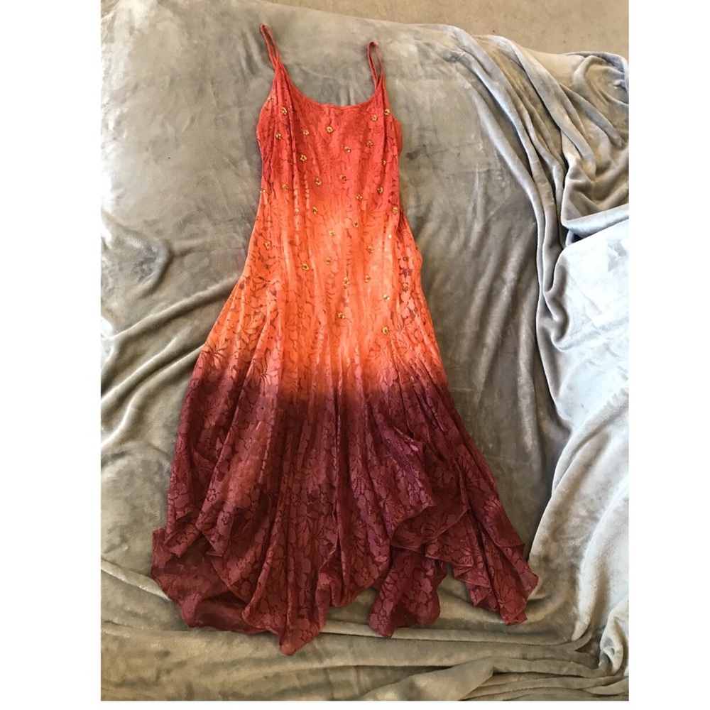 MaJik lace dress with liner and adjustable straps